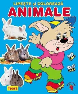 Lipeste si coloreaza animalele, iepure