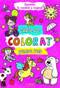 Carte de colorat pentru fete in rom-eng