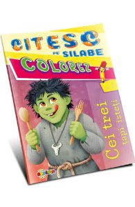 Citesc pe silabe, colorez. Cei trei tapi isteti