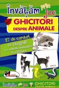 Invatam prin joc - Ghicitori despre animale - 27 de carduri de Celina Iordache