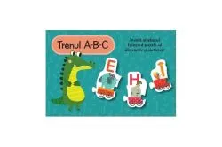 Trenul A-B-C | Set carte   puzzle