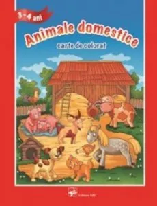Animale domestice. Carte de colorat