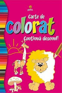 Carte de colorat continua desenul