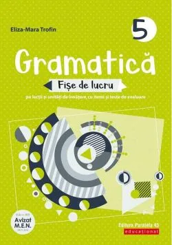 Gramatică. Fișe de lucru pentru clasa a V-a
