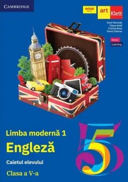 Limba modernă 1 - Engleză. Caietul elevului. Clasa a V-a (Cambridge)   CD de Chiara Soldi