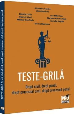 Teste-grila: Drept civil, drept penal, drept procesual civil, drept procesual penal