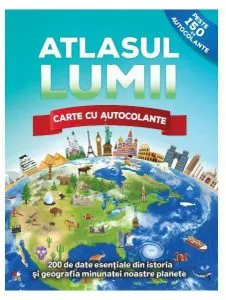 Atlasul lumii. Carte de autocolante