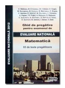 Evaluare nationala 2012. Matematica de O. Badescu