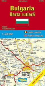 Bulgaria. Harta rutiera