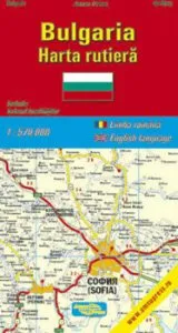 Bulgaria. Harta rutiera