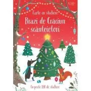Carte cu stickere: Brazi de Craciun scanteietori (Usborne) de Usborne Books