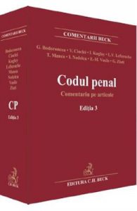 Codul penal. Comentariu pe articole. Ed.3