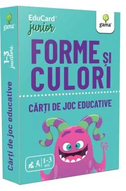 Forme şi culori. Cărți de joc educative (1  ani)