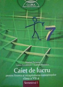 Matematică. Caiet de lucru Clasa a VII-a Semestrul I