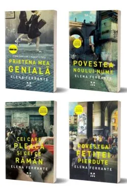 Pachet Tetralogia Napolitana (editie de film) de Elena Ferrante