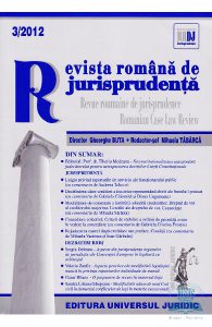 Revista romana de jurisprudenta 3/2012