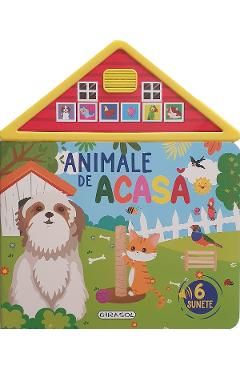 Carte cu sunete: Animale de acasa. 6 sunete