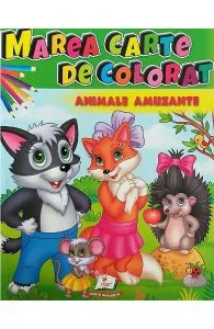Marea carte de colorat: Animale amuzante
