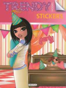 Trendy model stickers - party