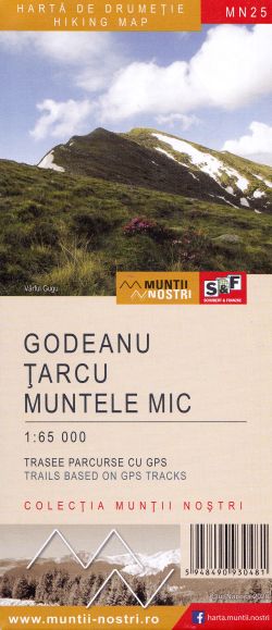 Muntilor Godeanu-Tarcu-Muntele Mic. Harta de drumetie. Muntii nostri