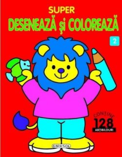 Super desenează și colorează 2 (abțibilduri)