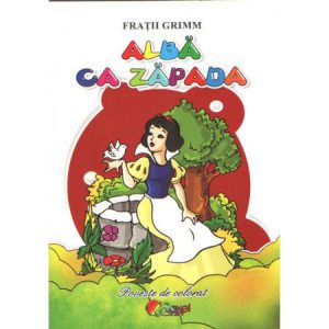 Alba ca Zapada. Poveste de colorat
