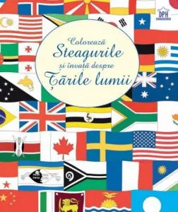 Coloreaza steagurile si invata depsre tarile lumii de Usborne