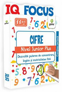 IQ Focus - Cifre - Nivel Junior Plus - Dezvolta puterea de concentrare logica si motricitatea fina