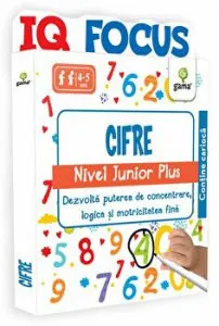 IQ Focus - Cifre - Nivel Junior Plus - Dezvolta puterea de concentrare logica si motricitatea fina