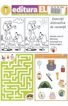 Jocul vacantei. Exercitii distractive de vacanta - Clasa 1 de Autor Anonim
