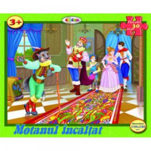 Puzzle - Motanul incaltat (30 piese)