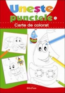 Uneste punctele nr.1 - carte de colorat
