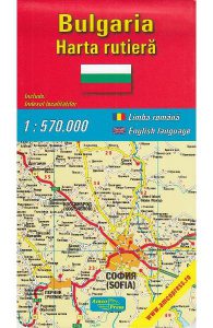 Bulgaria. Harta rutiera