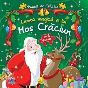 Lumea magica a lui Mos Craciun. Puzzle de Craciun. Cu 5 puzzle