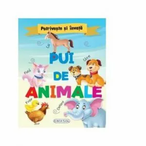 Potriveste si invata - Pui de animale