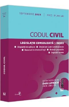 Codul civil Septembrie 2023