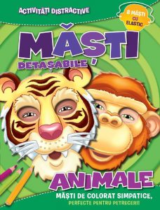 Masti detasabile. Animale (8 masti cu elastic)