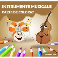 Carte de colorat. Instrumente Muzicale de Adina Grigore