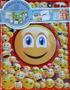 Cutie emoticon. Cutia cu activitati (3 carti,4 carioci,1 poster,50 de autocolante)
