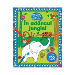 In adancul junglei. Coloreaza dupa numere   Abtibilduri