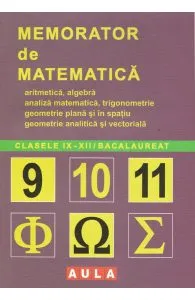 Memorator de matematica - Clasele 9-12 de Cristian Erlic