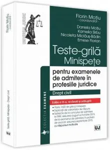 Teste-grila, Minispete pentru examenele de admitere in profesiile juridice, Drept civil