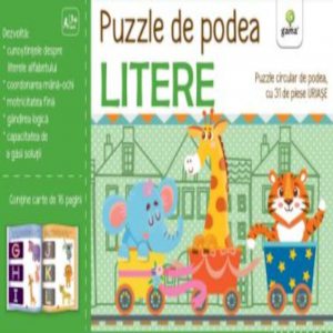 Puzzle pe podea - Litere