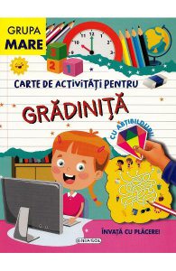 Carte de activitati pentru gradinita, cu abtibilduri. Grupa mare