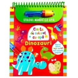 Dinozauri. Carte de colorat cu apa. Stiloul magic cu apa
