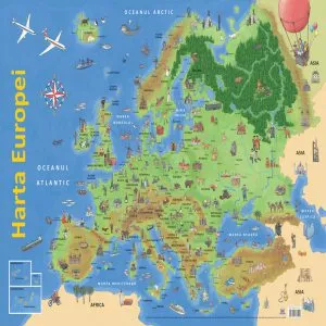 Harta Europei (plansa) de Nelson