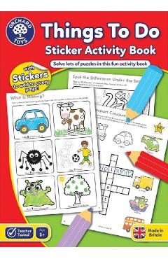 Things to do. Carte de colorat cu activitati 5 ani