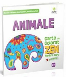 Animale. Carte de colorat Zen pentru copii si parinti