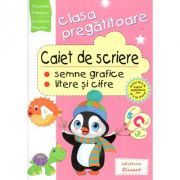 Caiet de scriere. Semne grafice, litere si cifre pentru clasa pregatitoare