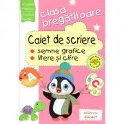 Caiet de scriere. Semne grafice, litere si cifre pentru clasa pregatitoare de Cristina Martin